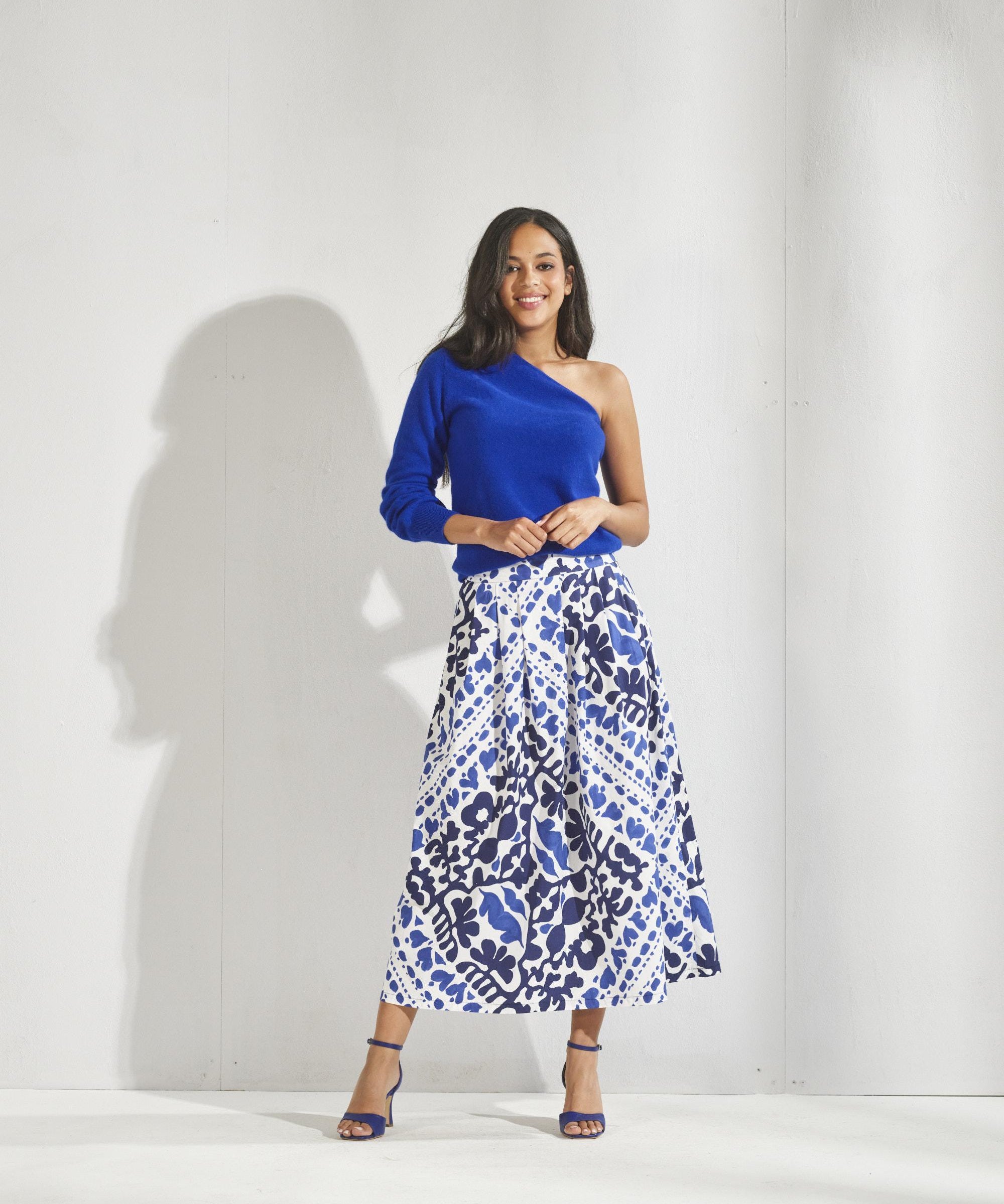 one shoulder pull - Royal blue