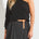 one shoulder pull - Black