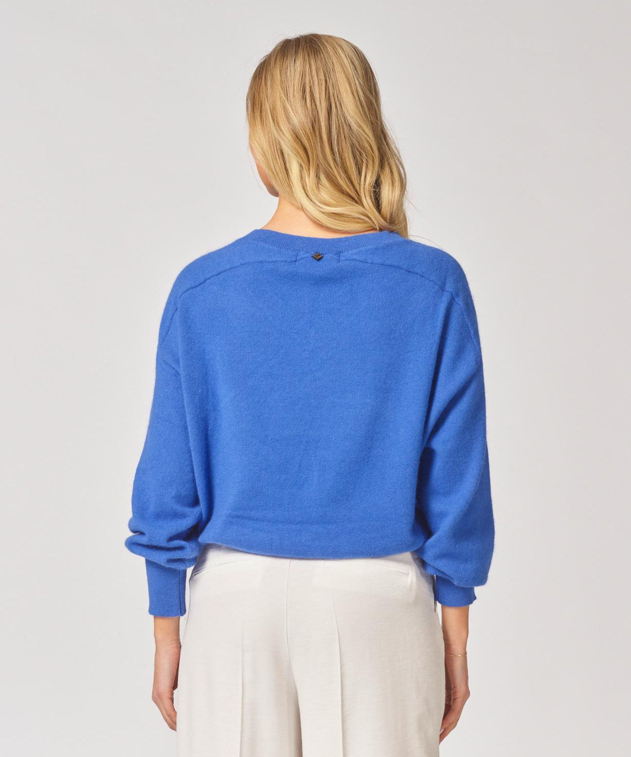 Pull met v-hals - Royal blue