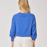 Pull met v-hals - Royal blue