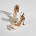 High heels met open teen - Ecru