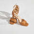 High heels met open teen - Camel