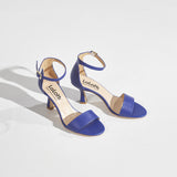 High heels met open teen - Bic blauw