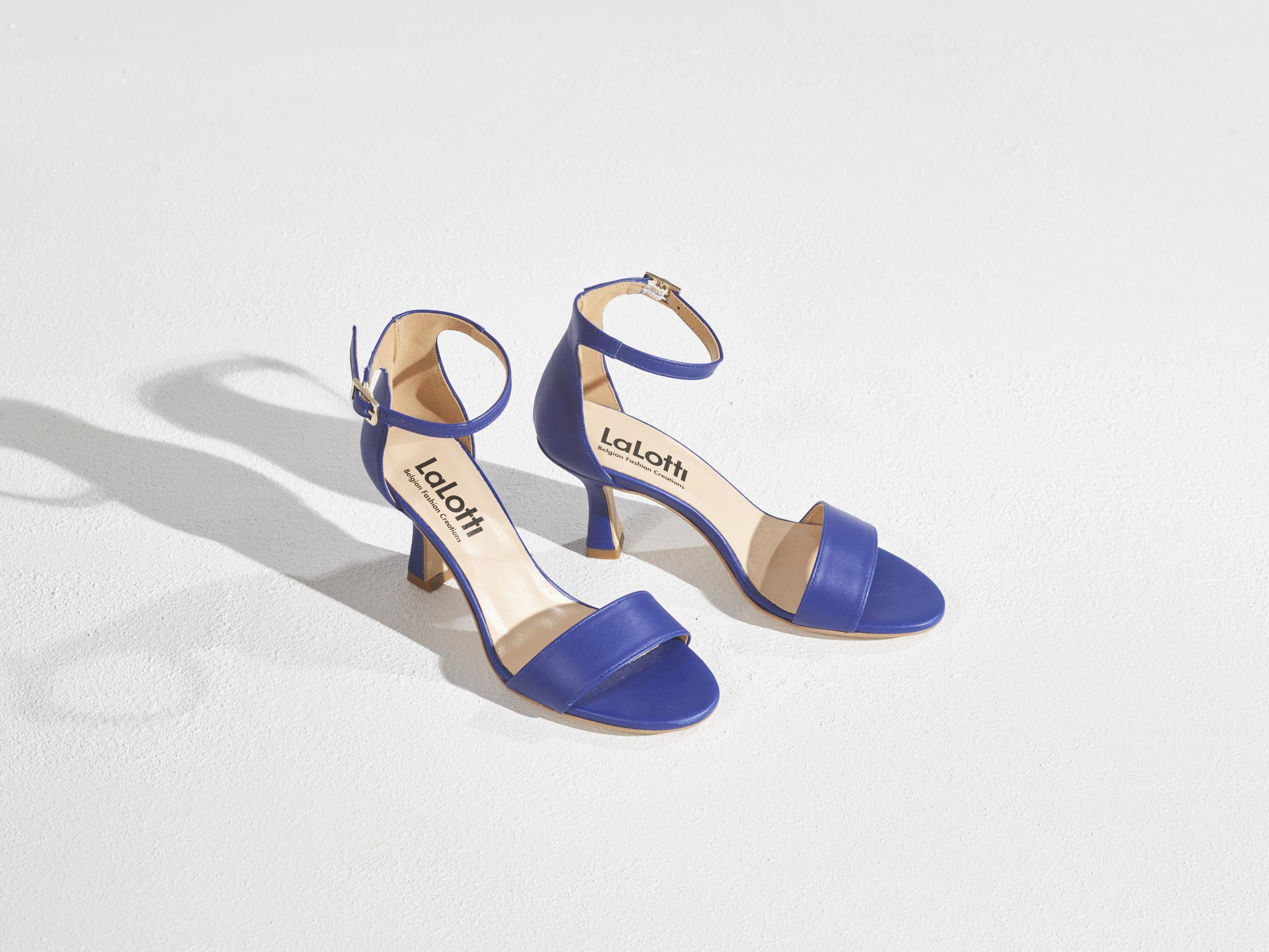 High heels met open teen - Camel