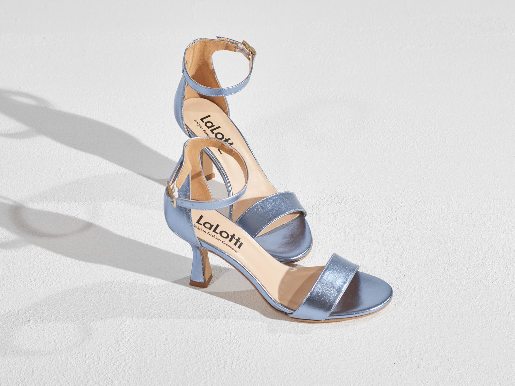 High heels met open teen - Camel