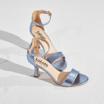 High heels met open teen - Camel