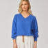 Pull met v-hals - Royal blue