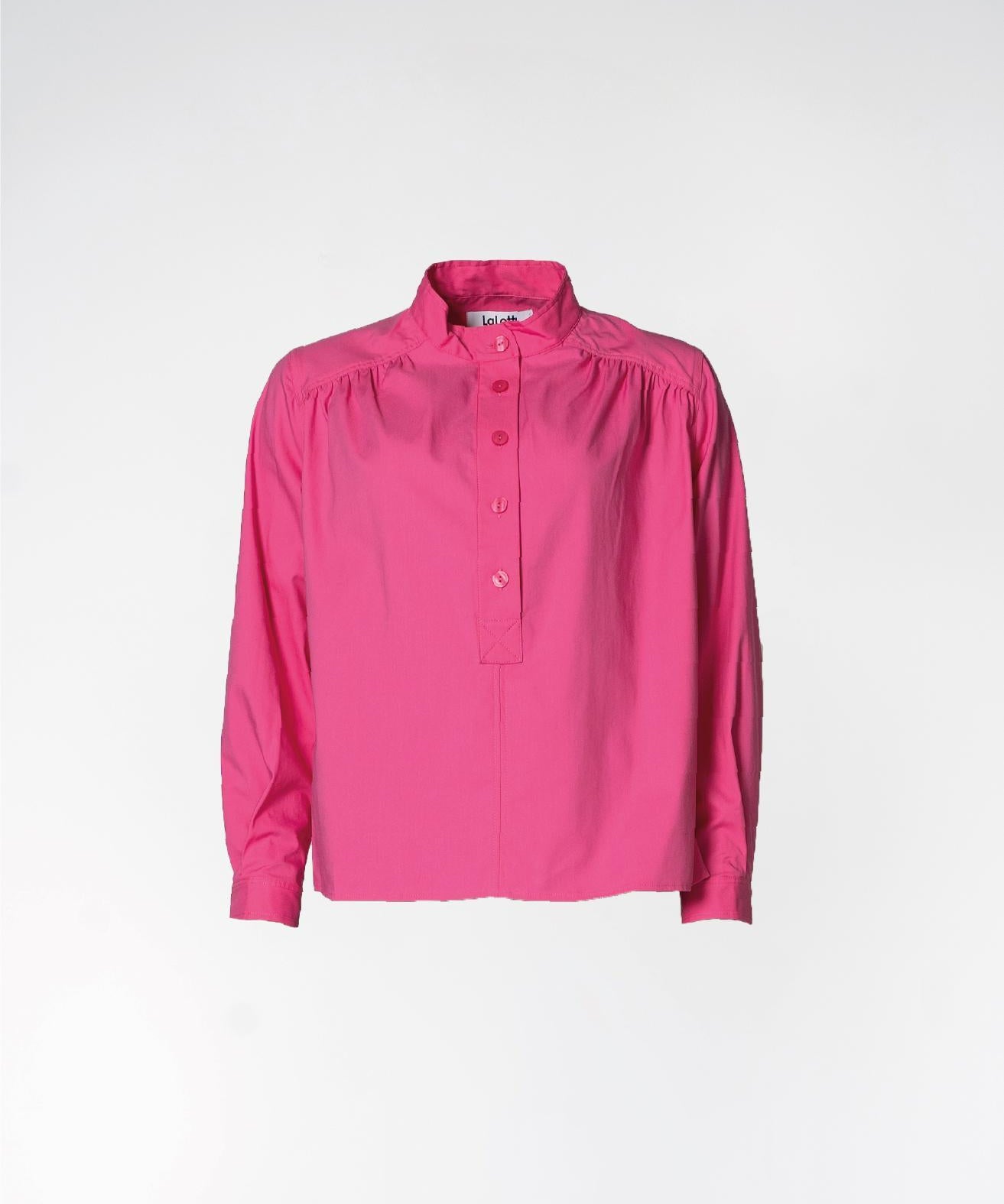Overhemd met gegolfde kraag - Roze