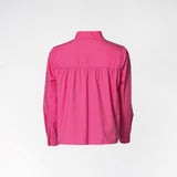 Overhemd met gegolfde kraag - Roze