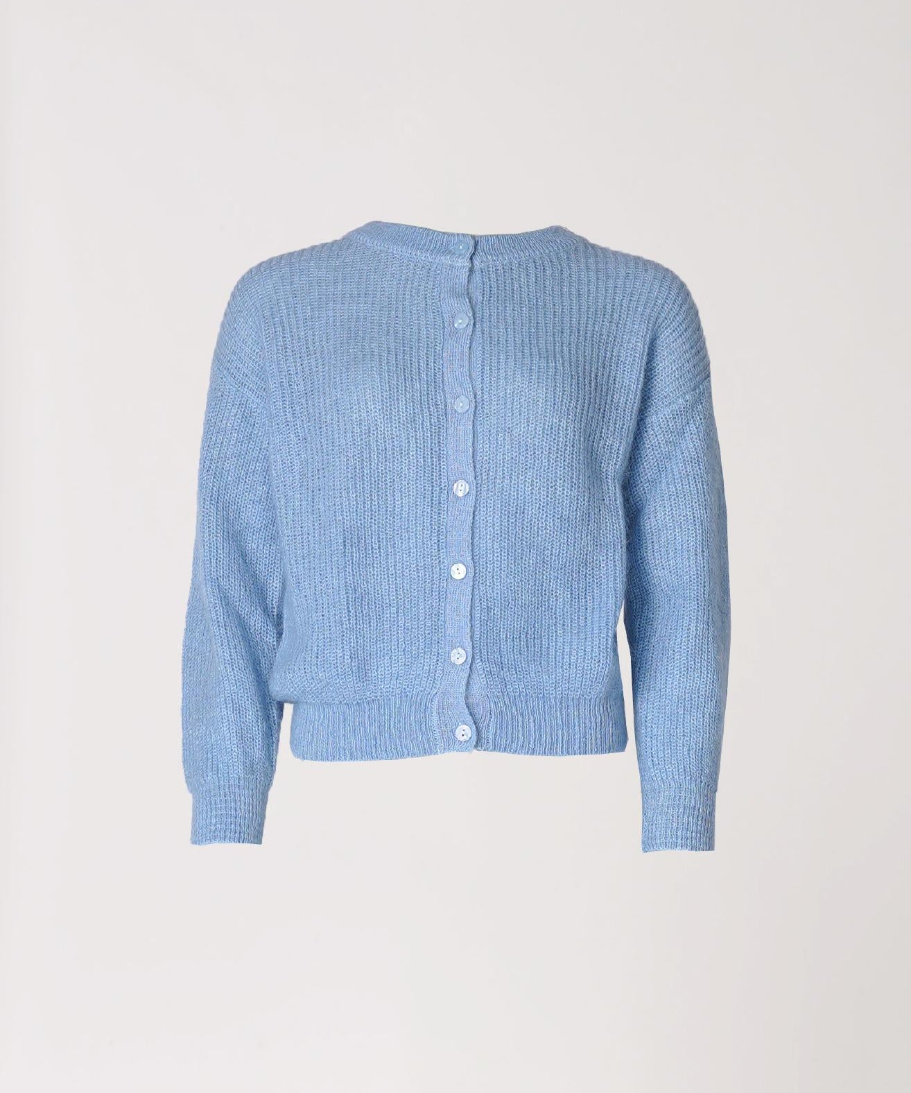 Gilet met knopen - Lichtblauw