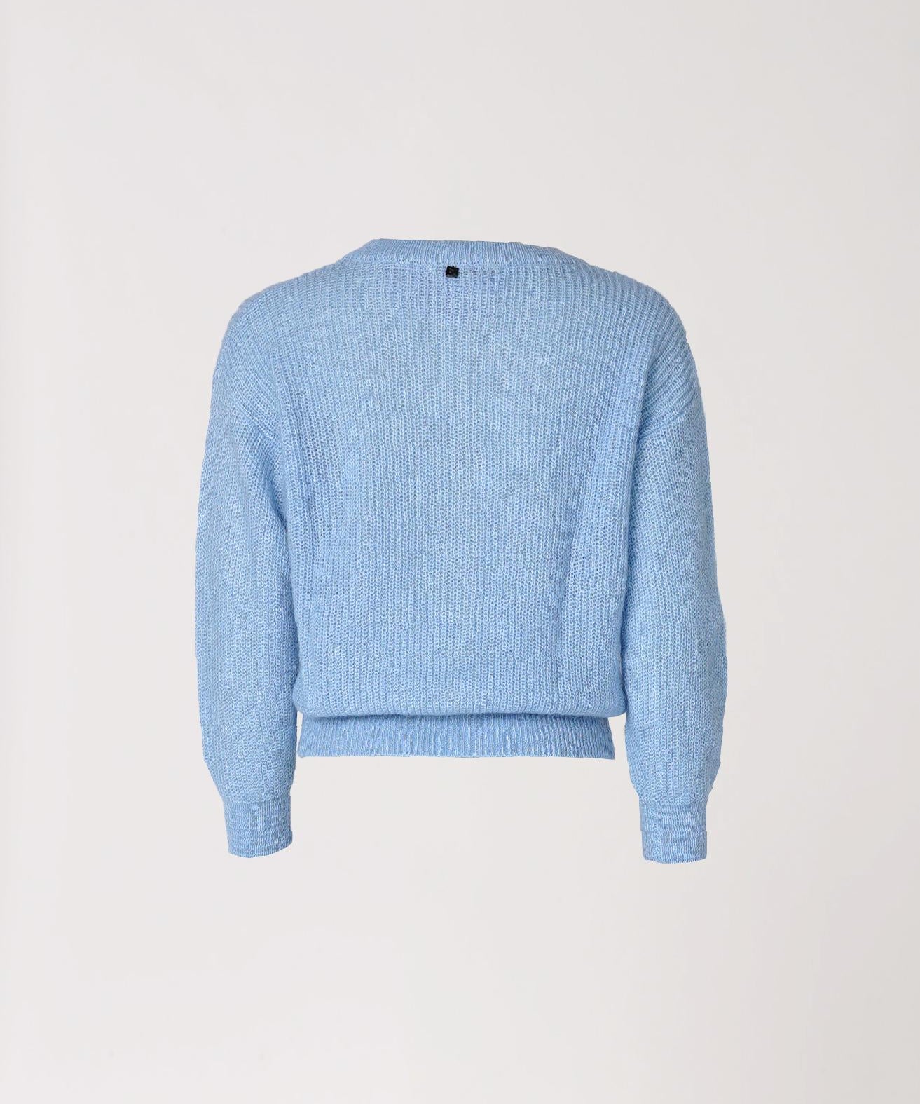 Gilet met knopen - Lichtblauw