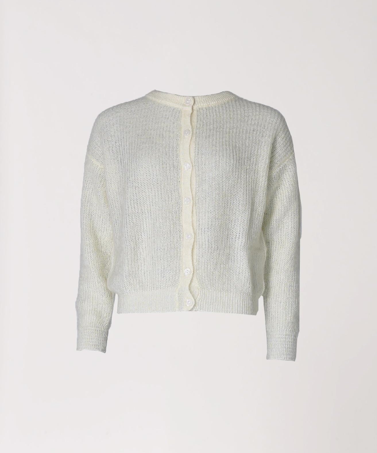 Gilet met knopen - Ecru