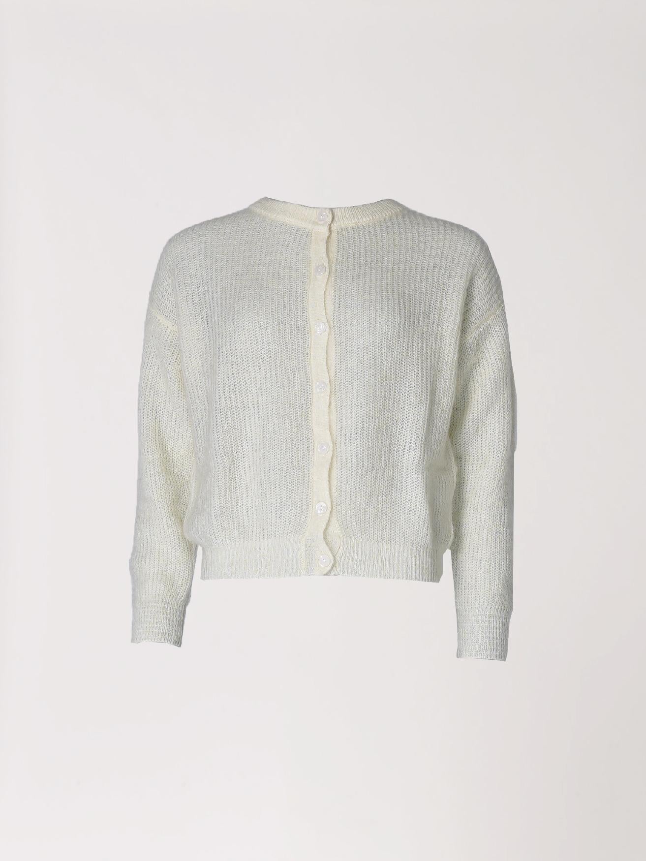 Gilet met knopen - Ecru