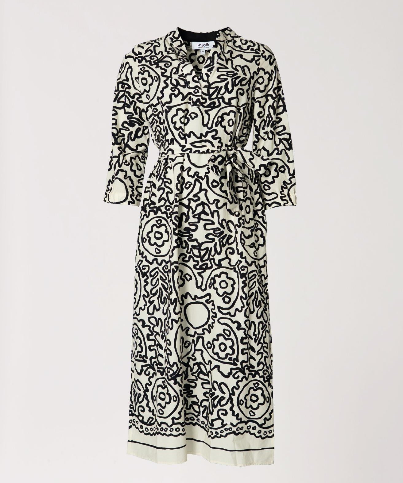 Lange jurk met tailleriem - Zanzibar