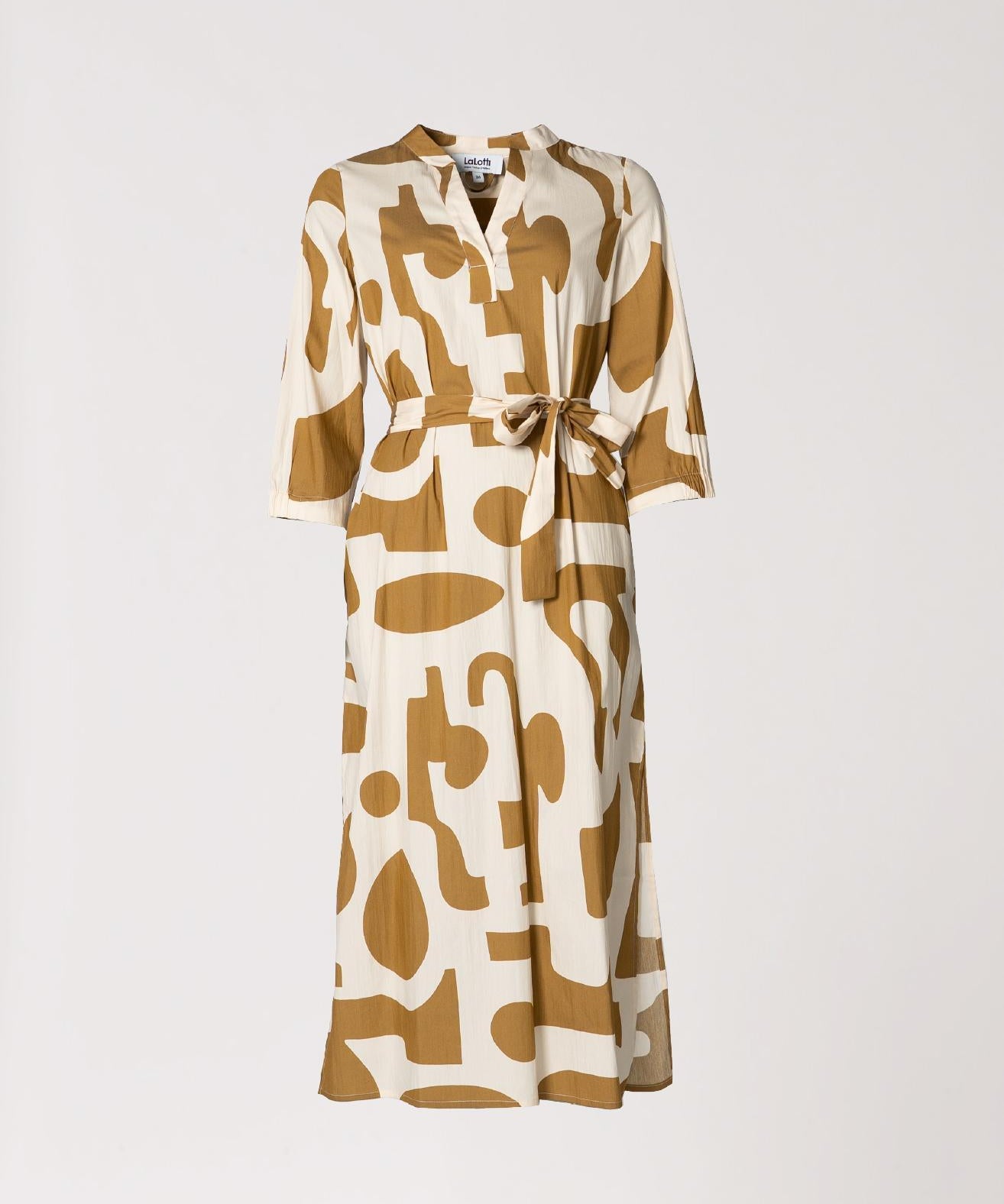 Lange jurk met tailleriem - Casablanca