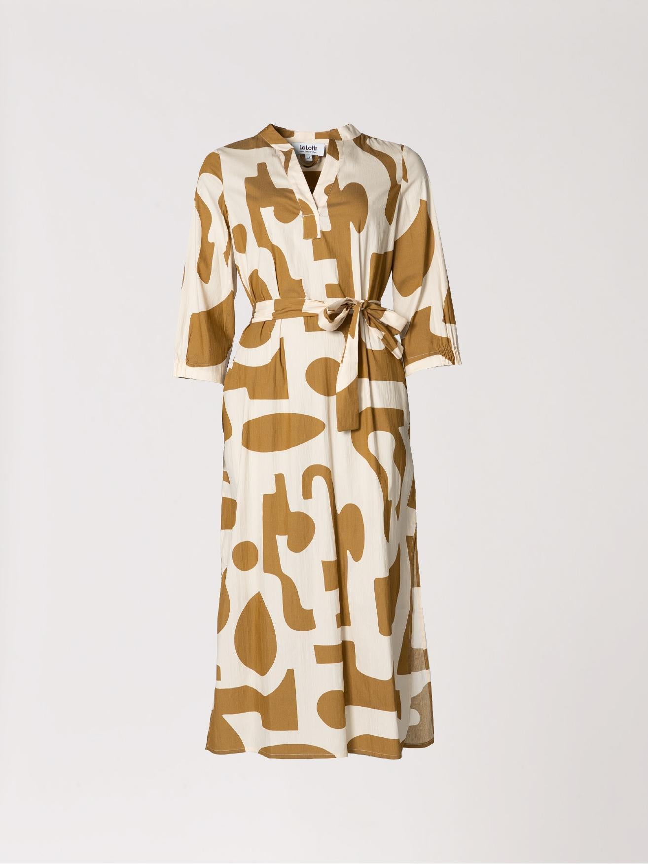 Lange jurk met tailleriem - Casablanca