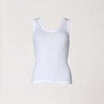 Rib tanktop - Wit