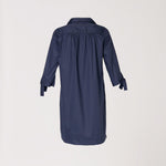 Korte jurk met kraag - Navy