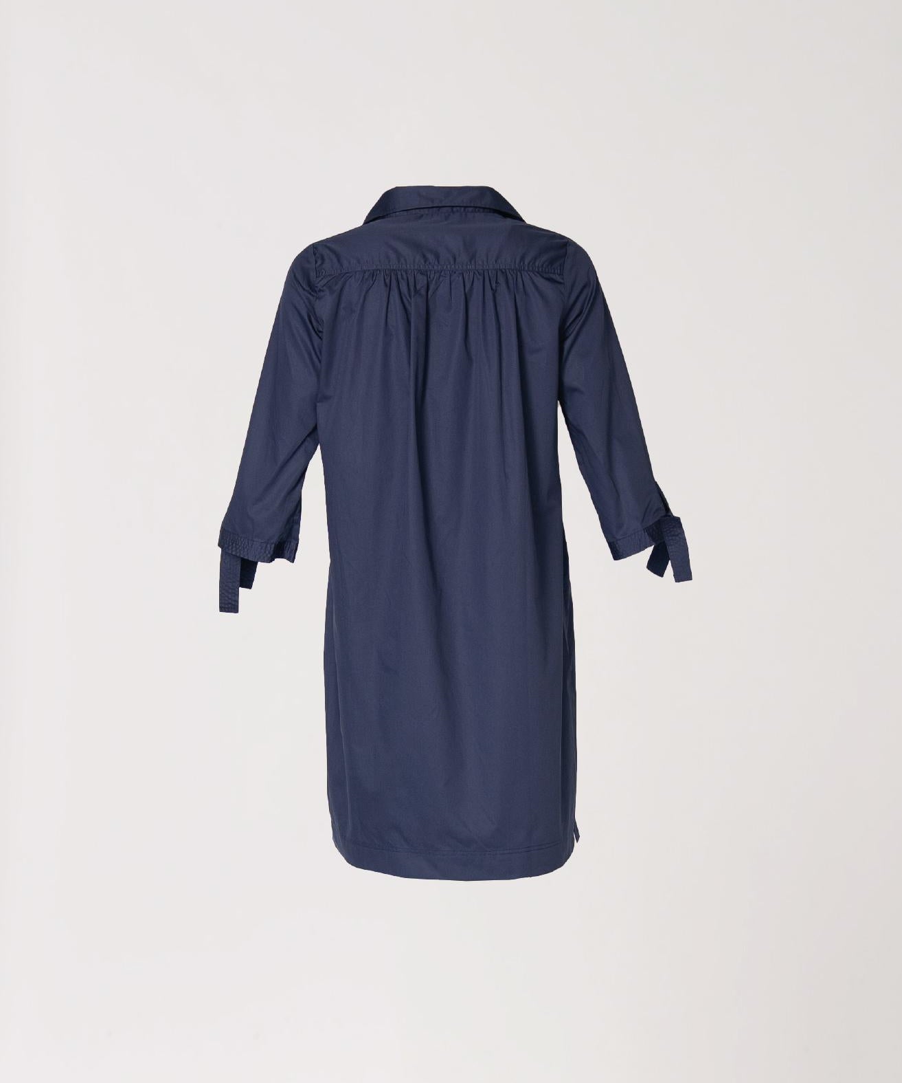 Korte jurk met kraag - Navy