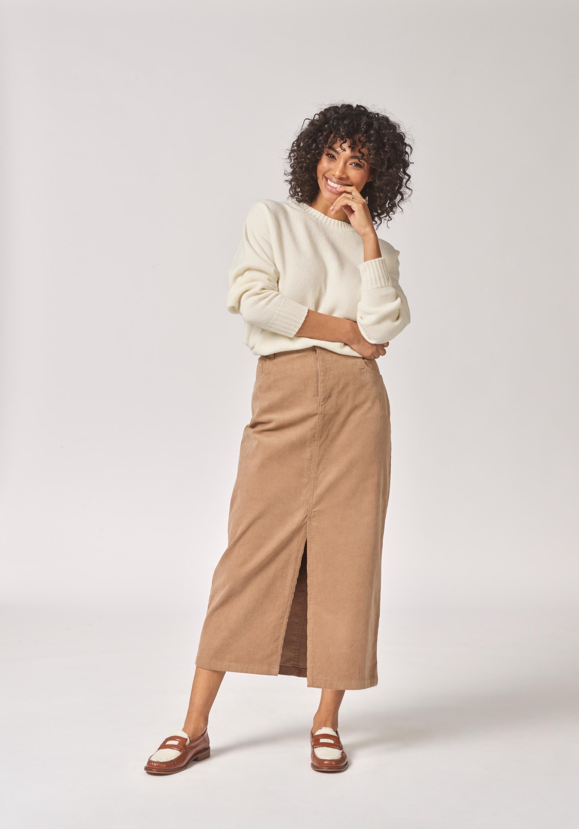 Rok in ribfluweel - Camel