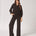 Wijde broek middelhoge taille - Black