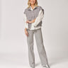Stretch broek met wijde pijpen - Light Grey