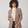 Licht oversized blazer - Pied de poule