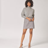 Korte rechte rok - Grey Sparkle