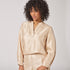 Satijnen blouse met mouwdetail - Gold