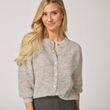 Gilet met subtiele glitter - Grey
