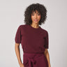 Pull met korte mouw - Burgundy