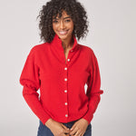 Pull met opstaande kraag - Red