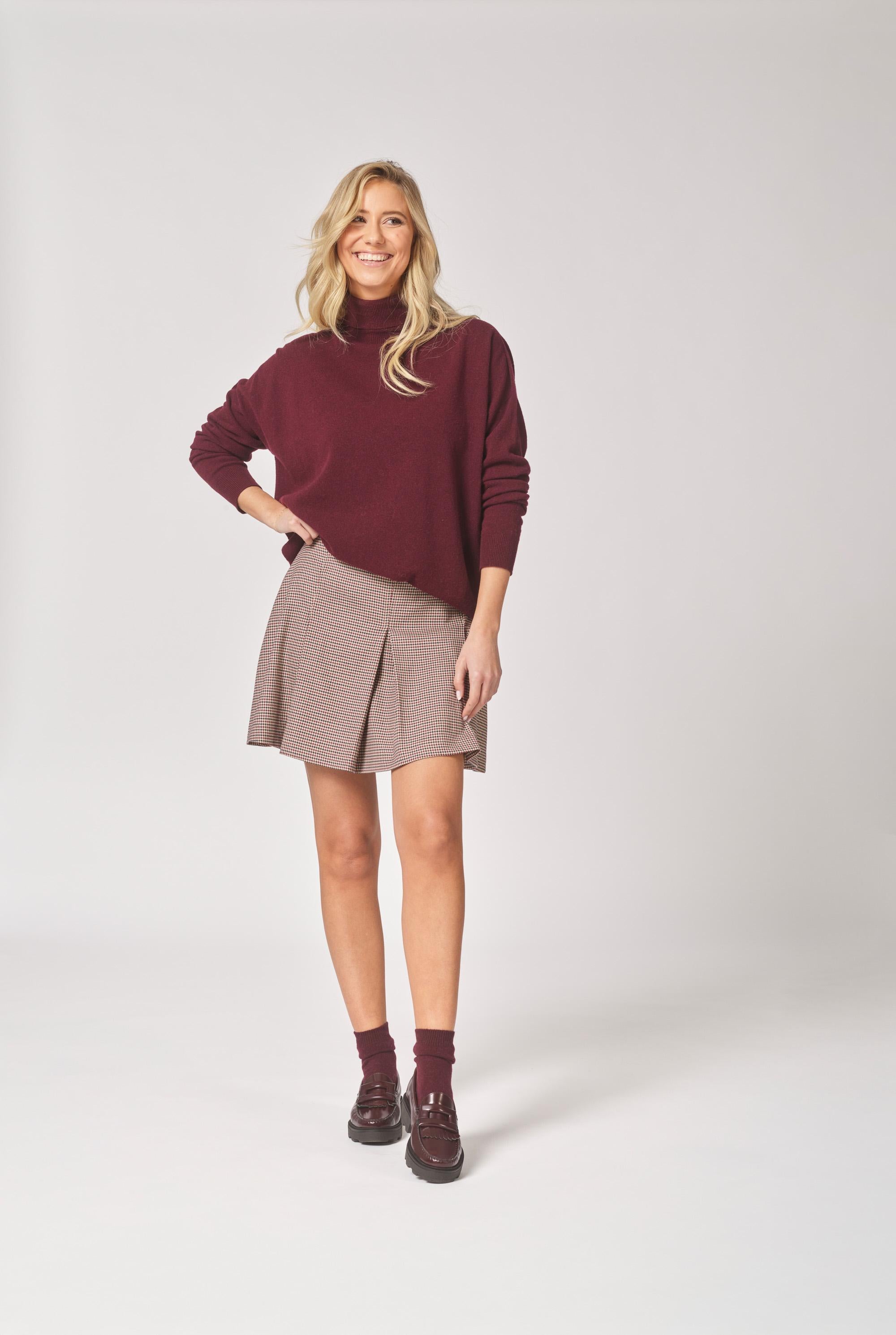 Basic rolkraag - Burgundy