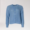 Gilet met subtiele glitter - Blue