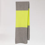 zachte sjaal - Grey / Fluo Yellow
