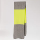 zachte sjaal - Grey / Fluo Yellow