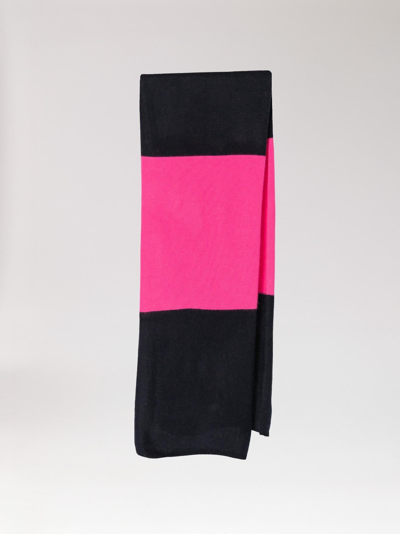 zachte sjaal - Marine / Pink