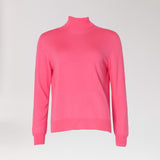 Fijne rolkraag - Fuxia