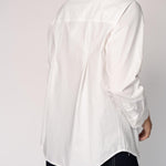 Katoenen blouse met knoopsluiting - White