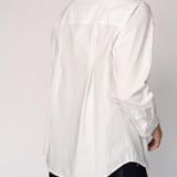Katoenen blouse met knoopsluiting - White