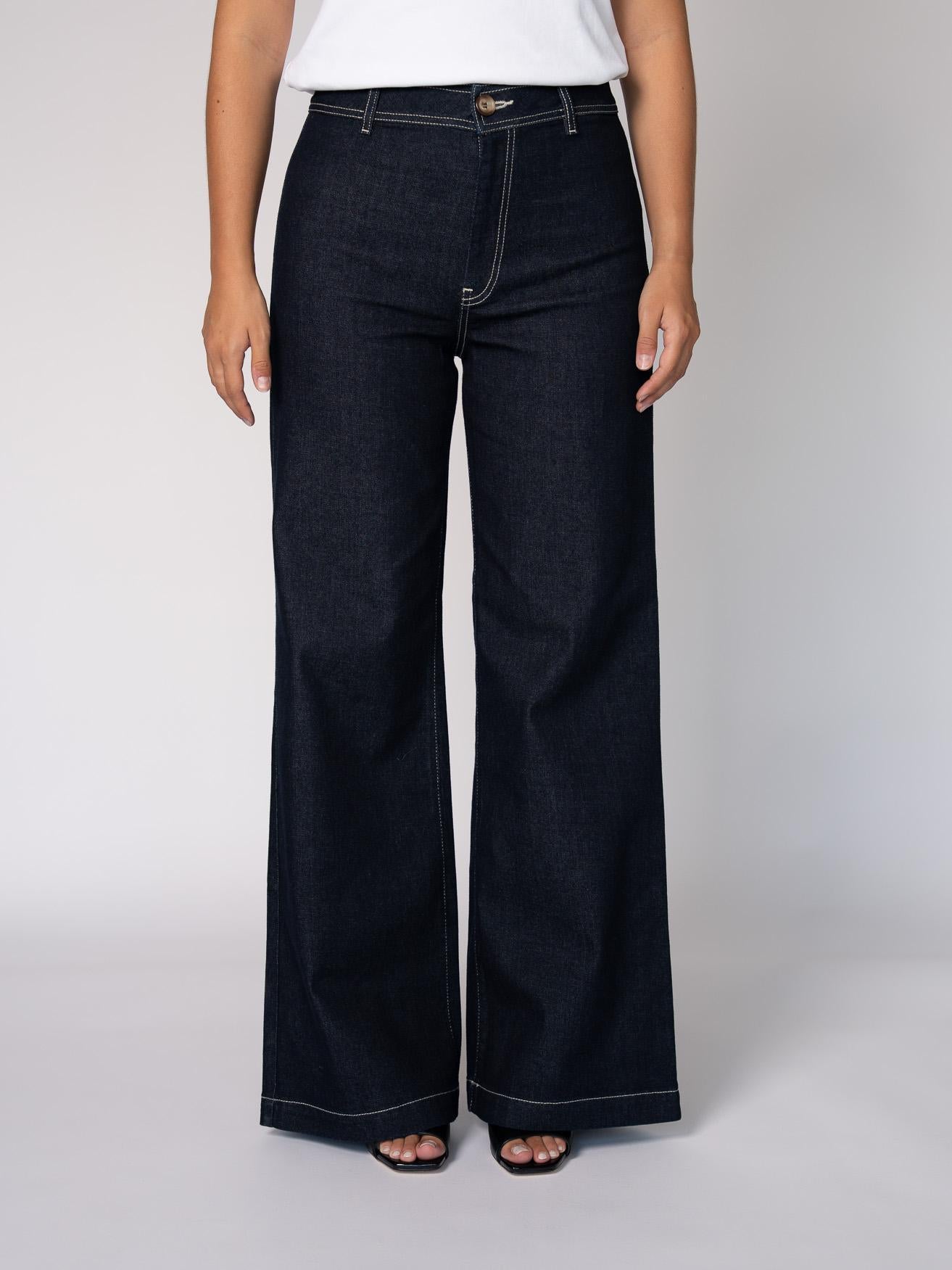 Jeans met contraststiksels - Jeans