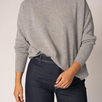 Losse pull met ronde hals - Grey