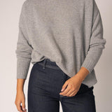 Losse pull met ronde hals - Grey