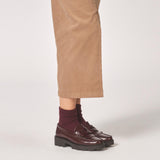 Moccasin met brede zool - Burgundy