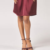 High heels met open teen - Burgundy