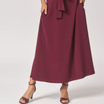 High heels met open teen - Burgundy