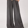 Wijde broek met rekker - Dark Grey