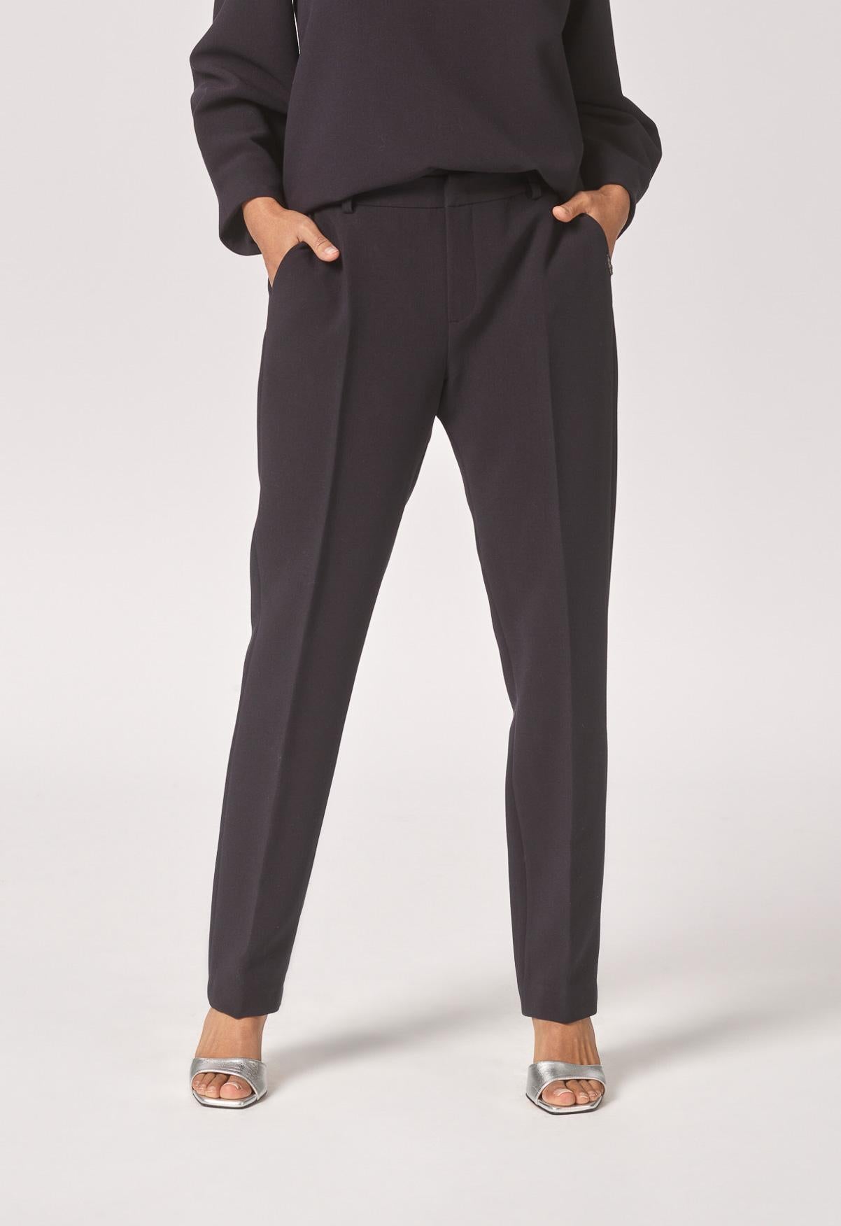 Broek met smalle pijpen - Navy