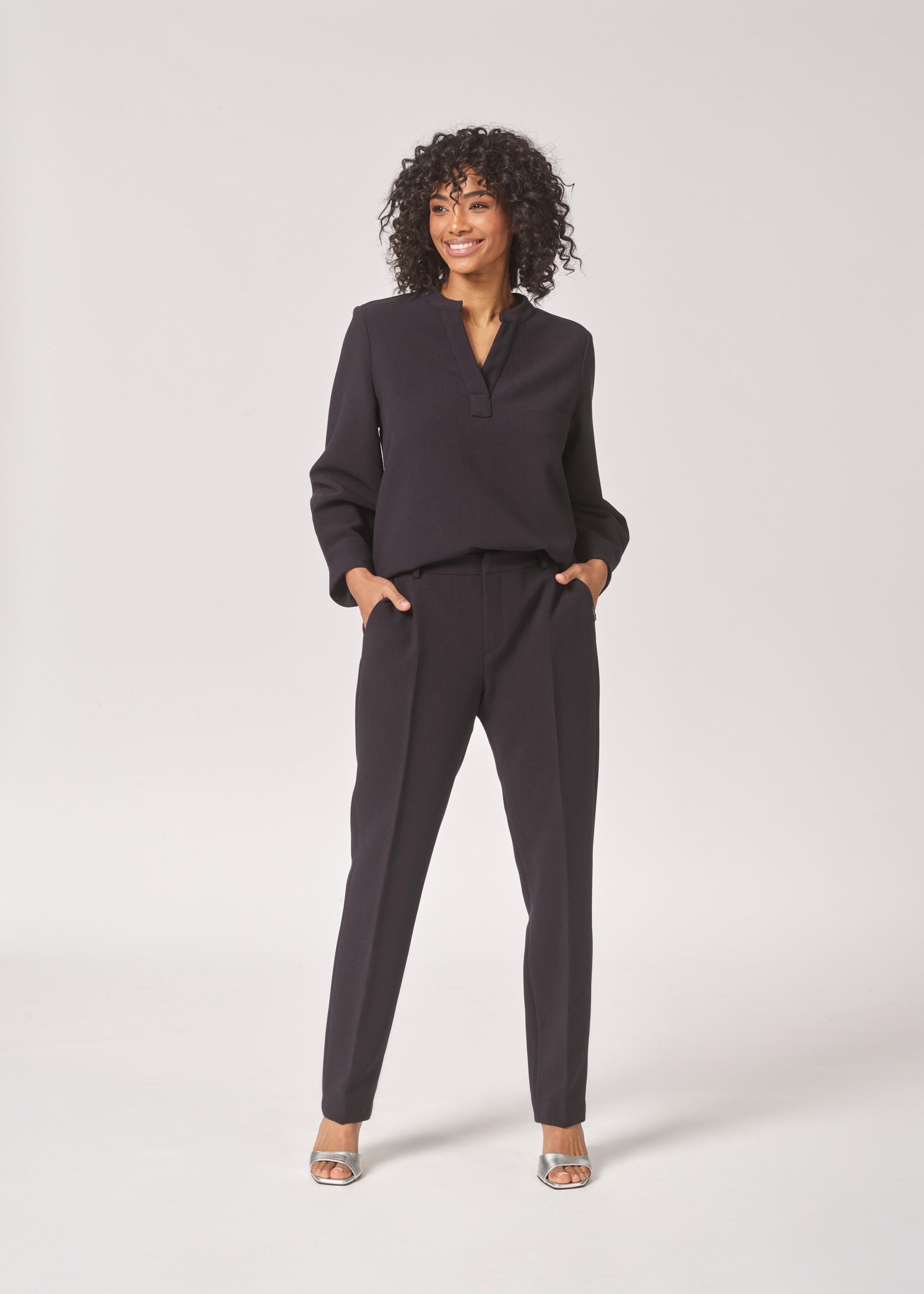 Broek met smalle pijpen - Navy