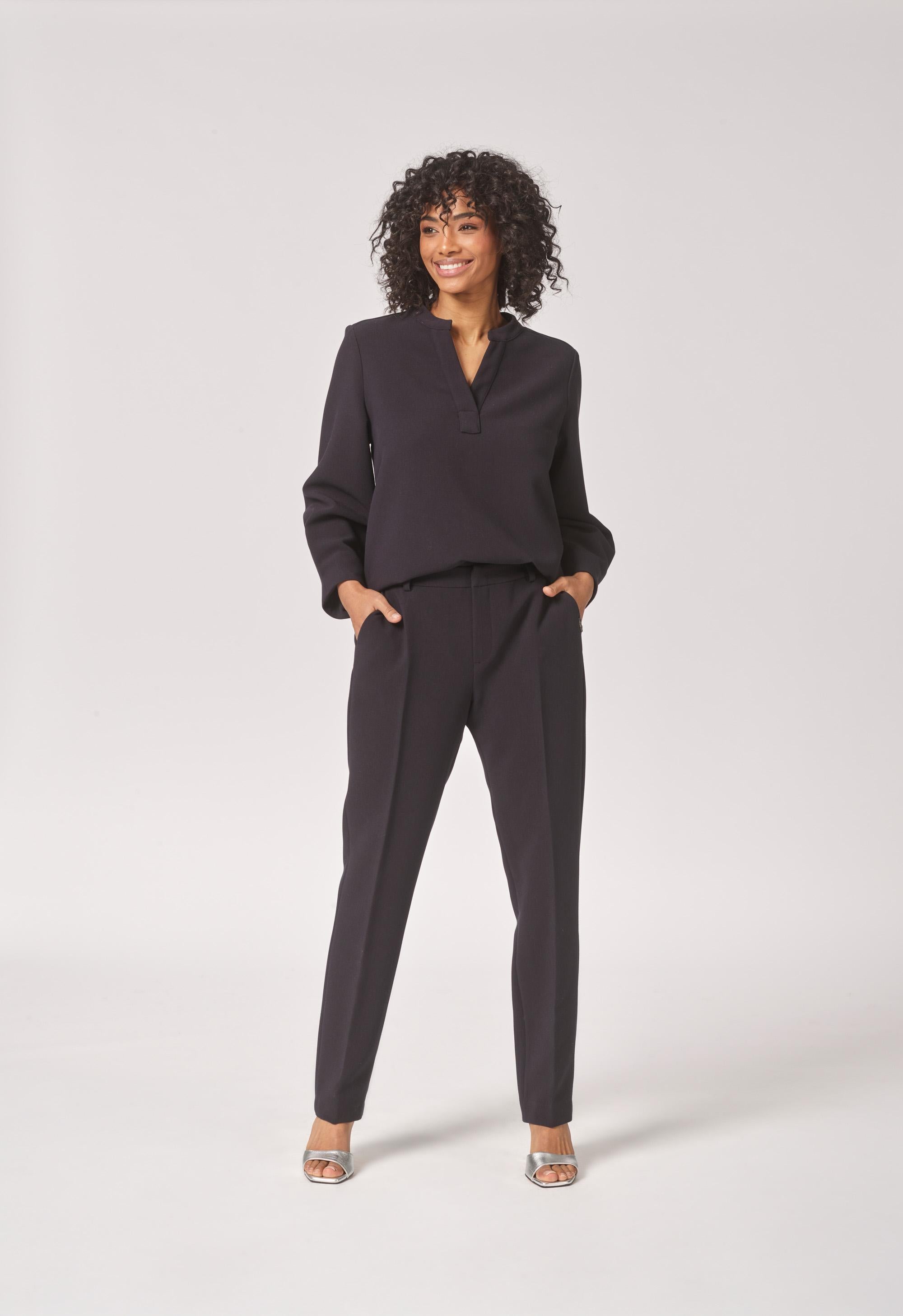 Broek met smalle pijpen - Navy